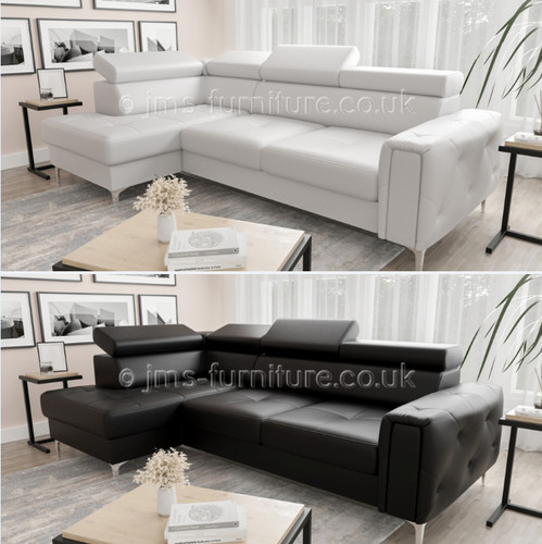 Corner sofa bed olaf white - sofa,