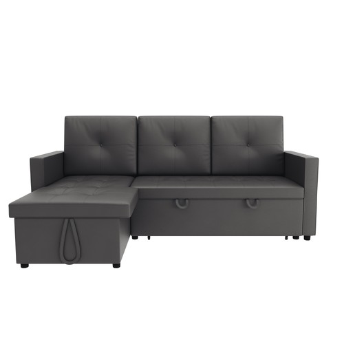 Grey shaped corner - grey, bed