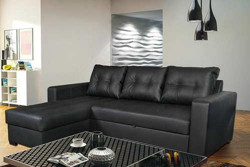 Gianni corner sofa bed faux - gianni,