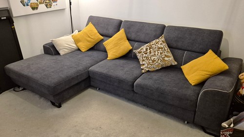 Msofas charcoal grey corner - grey,