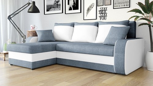 Corner sofa bed kris lux - bed, faux