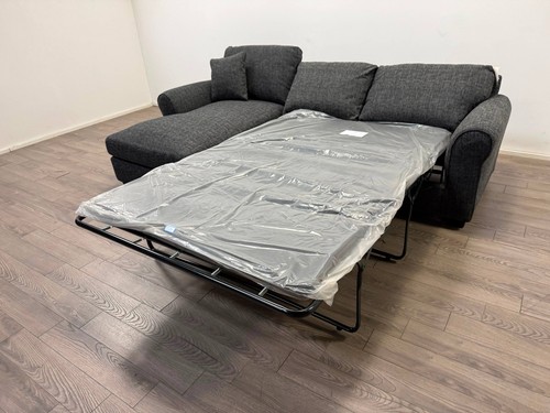Lisbon charcoal fabric left - charcoal,