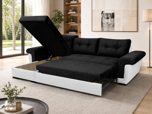 Corner sofa bed with storage - corner,