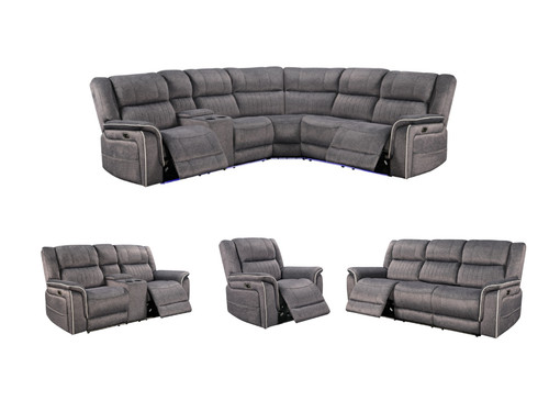 Hannan recliner corner sofa - sofa, 3